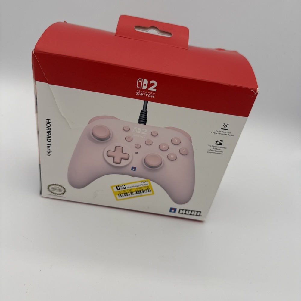 Hori Horipad Turbo for Nintendo Switch 2 in Cozy Pink Open Box